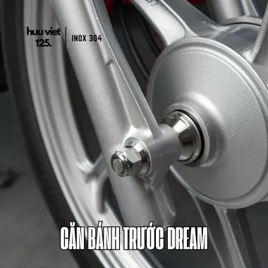 Căn bánh trước sau Wave, Dream, Future, cănh bánh Inox 304 CNC các dòng xe