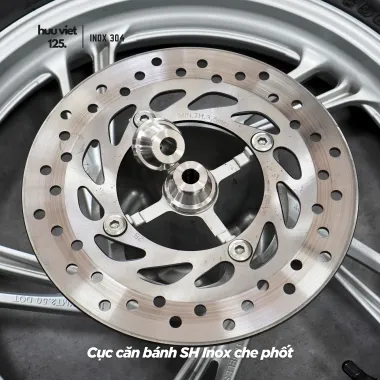 Căn bánh trước SHVN 125, 150, 160 2017-2026 - Căn bánh che phốt Inox 304 CNC nguyên khối