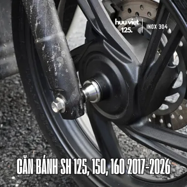 Căn bánh trước SHVN 125, 150, 160 2017-2026 - Căn bánh che phốt Inox 304 CNC nguyên khối