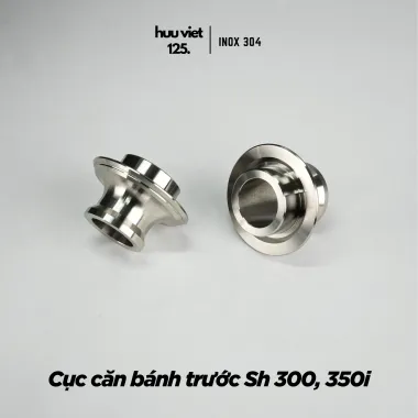 Căn bánh trước SH 350i che phốt và không che phốt inox 304 CNC nguyên khối