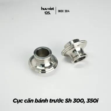 Căn bánh trước SH 350i che phốt và không che phốt inox 304 CNC nguyên khối