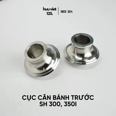 Căn bánh trước SH 350i che phốt và không che phốt inox 304 CNC nguyên khối