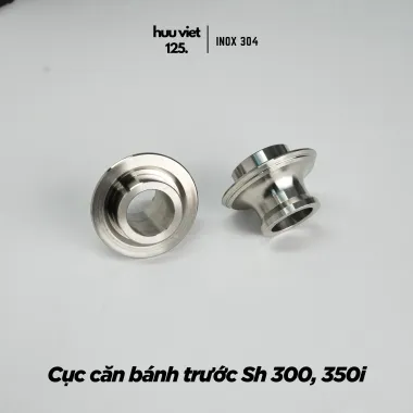 Căn bánh trước SH 350i che phốt và không che phốt inox 304 CNC nguyên khối