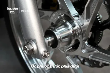 Căn bánh trước SH 350i che phốt và không che phốt inox 304 CNC nguyên khối