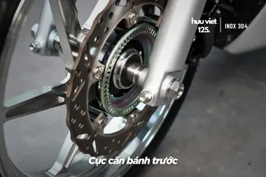 Căn bánh trước SH 350i che phốt và không che phốt inox 304 CNC nguyên khối