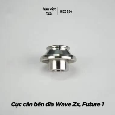 Căn bánh trước Wave ZX, thái 110, Fu 1 thắng đĩa. Inox 304 CNC nguyên khối