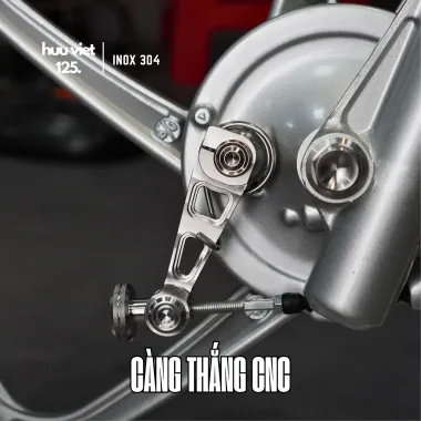 Càng thắng Inox 304 CNC nguyên khối Wave, Dream, Future, Sirius, Ex