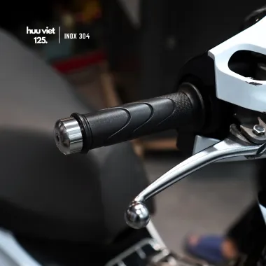 Gù tay lái Inox 304, mẫu HV001 gắn cho Honda Ab, Vario, Vision, Future, Wave