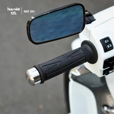 Gù tay lái Inox 304, mẫu HV001 gắn cho Honda Ab, Vario, Vision, Future, Wave