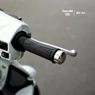 Gù tay lái Inox 304, mẫu HV001 gắn cho Honda Ab, Vario, Vision, Future, Wave