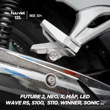 Khâu ốc treo pô Future, Wave, Dream 125, Sonic, Winner Inox 304 CNC
