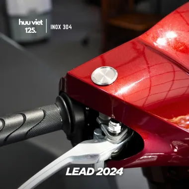 Nắp chụp chân kính Lead, Ex Inox 304 CNC nguyên khối. Gắn được cho Lead 2022-2026 4 val, Ex 2010