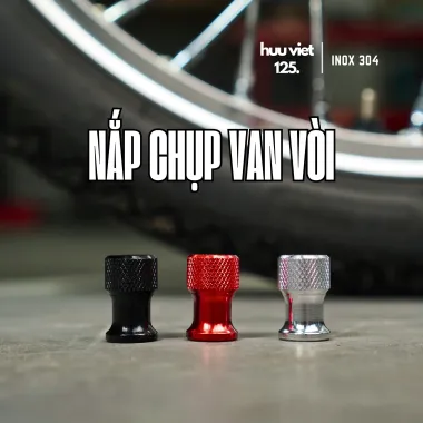 Nắp chụp van vòi nhôm CNC kèm cao su