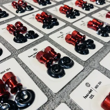 Nắp chụp van vòi nhôm CNC kèm cao su