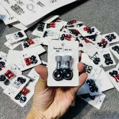 Nắp chụp van vòi nhôm CNC kèm cao su