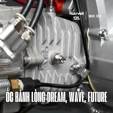 Ốc bánh lòng Wave, Dream, Future Inox 304 CNC nguyên khối