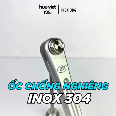 Ốc chống nghiêng Inox 304 CNC nguyên khối, Wave, Dream, Future, Ex, Sirius... Xe số