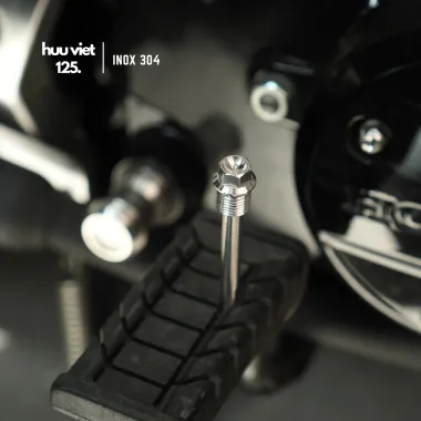 Ốc cốt xỏ bố thắng heo Nissin Honda Inox 304 CNC. Wave, Future, AB, Lead, Vario, Stylo, Vision, Scoopy