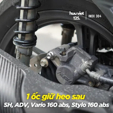 Ốc giữ heo, pát heo SH Inox 304 CNC nguyên khối SHVN, SH 300, 350, Vario, Stylo, ADV