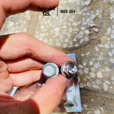 Ốc giữ heo, pát heo SH Inox 304 CNC nguyên khối SHVN, SH 300, 350, Vario, Stylo, ADV