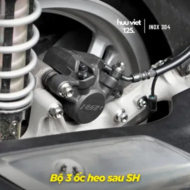 Ốc giữ heo, pát heo SH Inox 304 CNC nguyên khối SHVN, SH 300, 350, Vario, Stylo, ADV