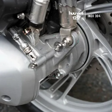 Ốc Inox 304 M8, đường kính 8mm (8li) phù hợp gắn đc nhiều vị trí trên xe