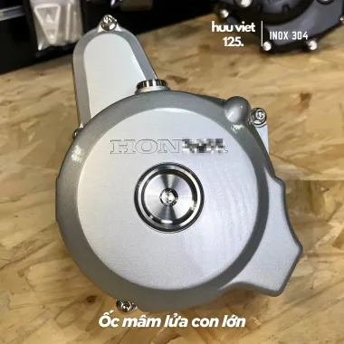 Bộ ốc mâm lửa Wave, Dream, Future, Ex, Sirius, Winner, Sonic Inox 304 CNC nguyên khối