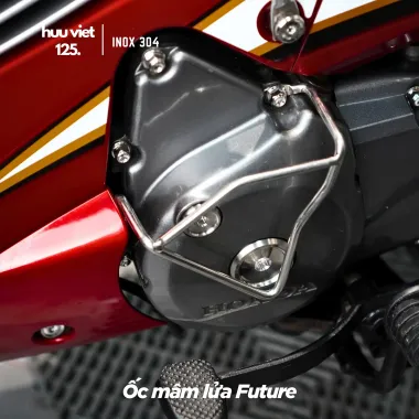 Bộ ốc mâm lửa Wave, Dream, Future, Ex, Sirius, Winner, Sonic Inox 304 CNC nguyên khối