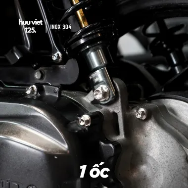 Ốc phuộc Inox 304 cho các loại xe tay ga Honda và Yamaha