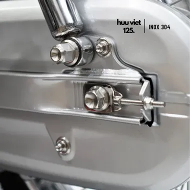 Pát tăng sên inox Wave, Dream, Future, Sirius gắn như Zin