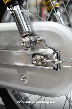 Pát tăng sên inox Wave, Dream, Future, Sirius gắn như Zin