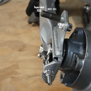 Pát tăng sên inox Wave, Dream, Future, Sirius gắn như Zin