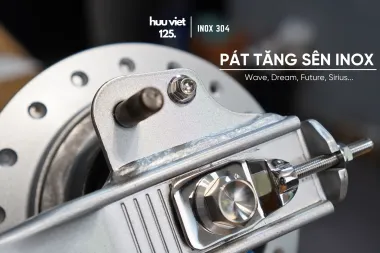 Pát tăng sên inox Wave, Dream, Future, Sirius gắn như Zin