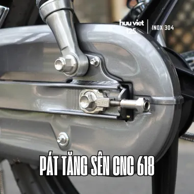 Pát, bát tăng sên Inox CNC Wave, Dream, Future, Sirius, Jupiter...