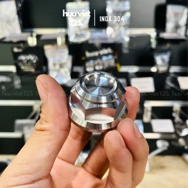 Tán bánh sau Vario, Lead, Sh, Vision Inox 304 CNC nguyên khối