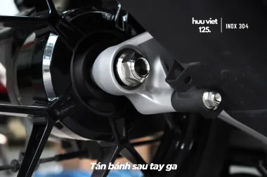 Tán bánh sau Vario, Lead, Sh, Vision Inox 304 CNC nguyên khối