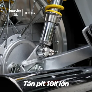 Tán bít, tán pít 6mm, 7mm, 8mm, 10mm, 12mm gắn phuộc, gắp, cốt bánh Inox 304 CNC