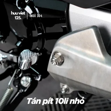 Tán bít, tán pít 6mm, 7mm, 8mm, 10mm, 12mm gắn phuộc, gắp, cốt bánh Inox 304 CNC