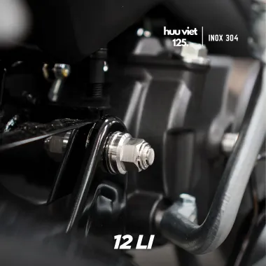 Tán hở, táng 6li, 8li, 10li, 12li Inox 304 CNC, gắn pat má đùm, tán biển số