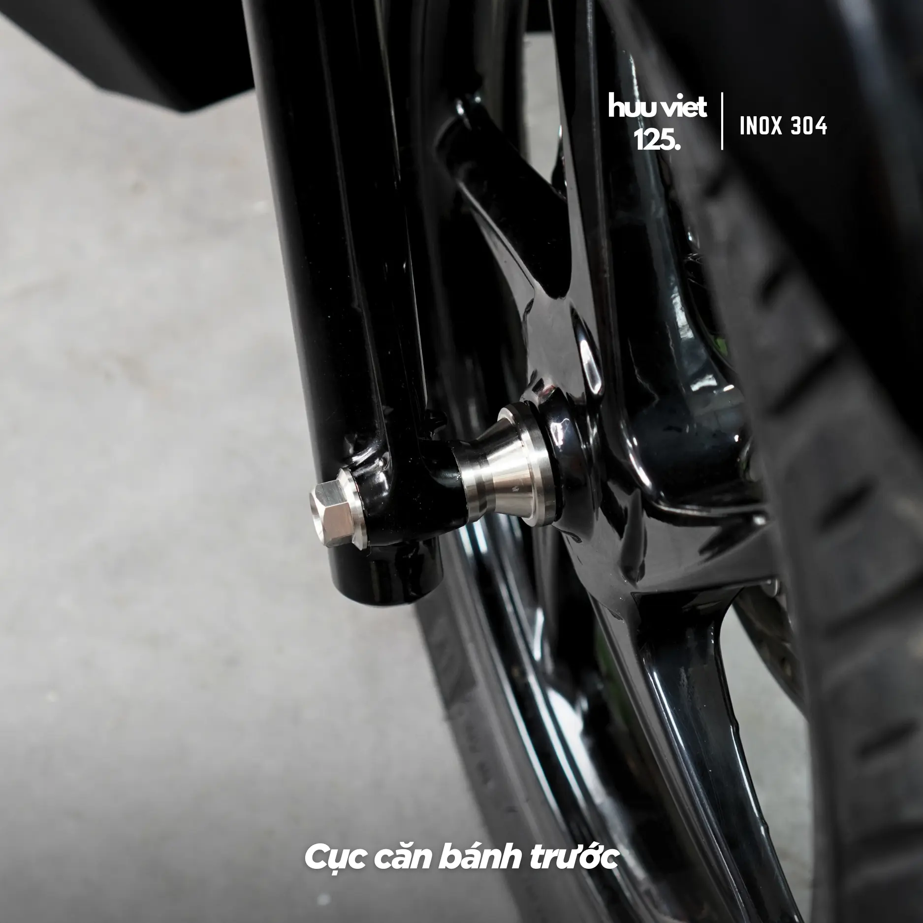 Cục căn bánh trước AB, Vario, Scoopy, Vision 2020-2026 Inox 304 CNC nguyên khối