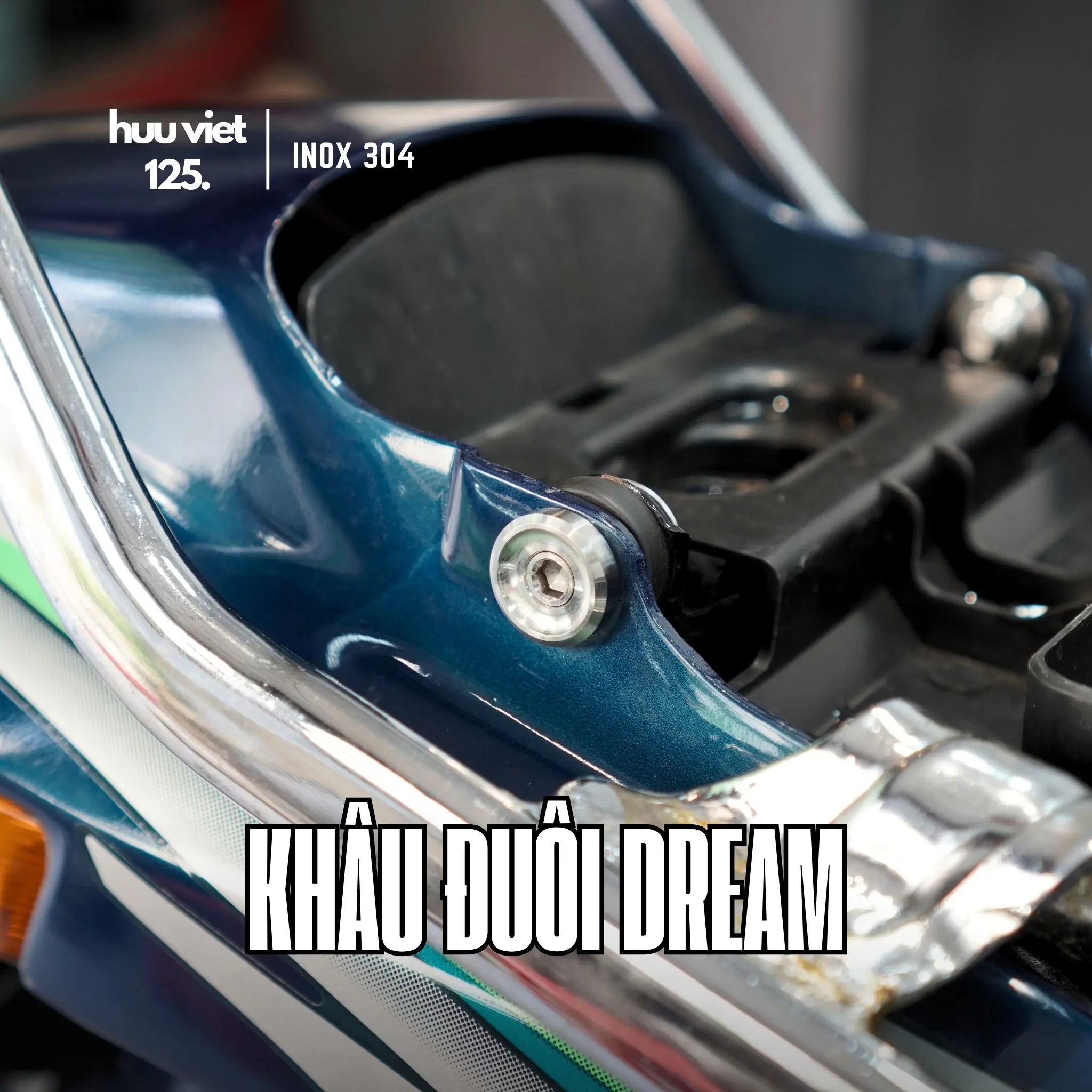 Bộ 4 khâu đuôi Dream Inox 304 CNC