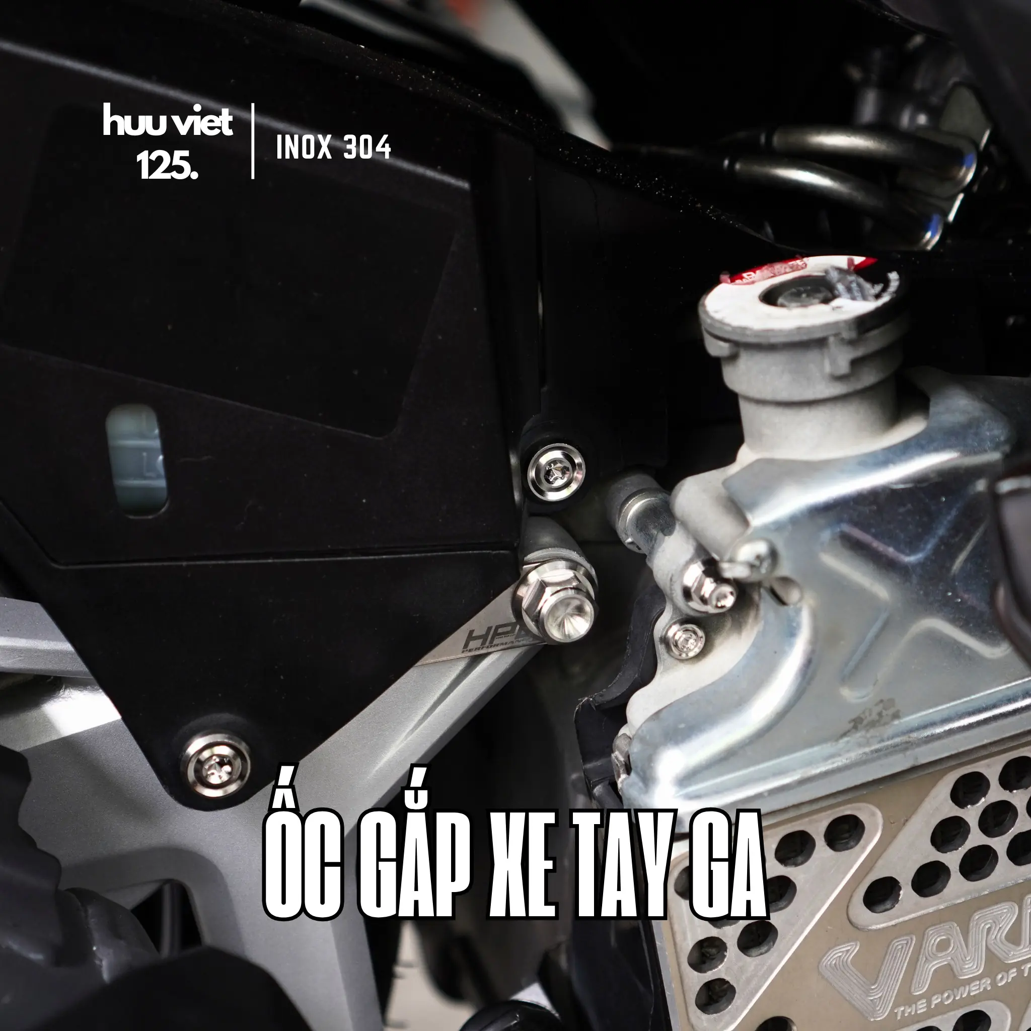 Bộ 2 ốc gắp Inox 304 xe tay ga AB, Vario, SH, Stylo...
