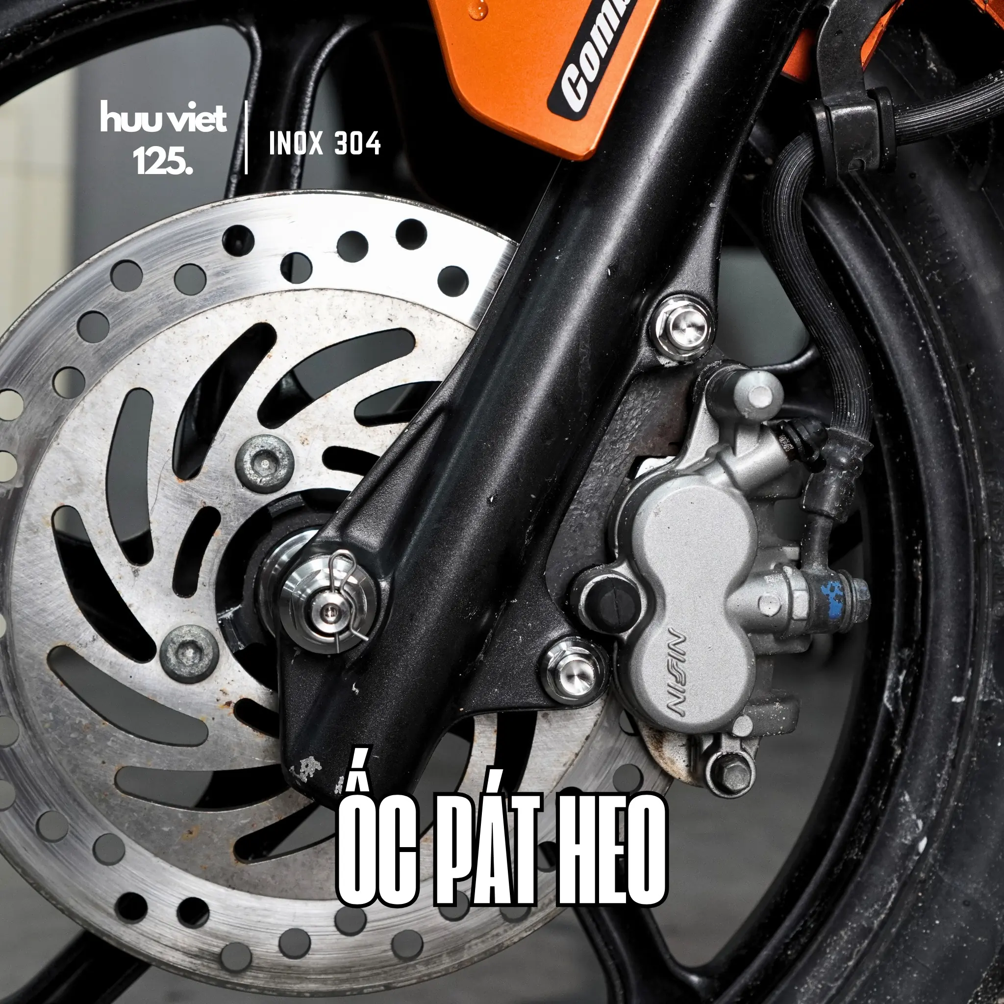 Bộ 2 ốc pát heo Inox 304 Wave, Future, AB, SH, Vario, Lead, Scoopy, Ex